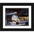 thumbnail image 1 of Braithwaite, Bruce 24x19 Black Ornate Wood Framed with Double Matting Museum Art Print Titled - Pizza Chef, 1 of 4