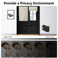 thumbnail image 3 of Tripumer Blackout Curtains Privacy French Door Curtains  No-Punch Insulated Curtains for Bedrooms Patios Tie Sun Shades 26 x 40inch 1 Pcs Beige, 3 of 8
