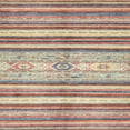 thumbnail image 1 of Ahgly Company Machine Washable Indoor Square Abstract Rust Pink Area Rugs, 3' Square, 1 of 7