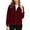 Red, variant on Women's Soft Zip Up Jacket Cozy Lined Outerwear For Winter Warmth Lightweight Comfortable Casual Everyday Wear