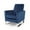 Cobalt/Silver, variant on GDF Studio Pendry Modern Upholstered Pushback Recliner, Cobalt Velvet and Silver