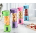 thumbnail image 3 of Janrevotw Multifunctional Juicer Cup Portable Mini Rechargeable Juice Cup Blender Milkshake And Smoothie Juicer Cup With 2 Sharp Blades 380ml, 3 of 10