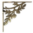 thumbnail image 2 of NACH Rustic Branches Strong Shelf Bracket, Decorative Brackets for Shelves, Large, Antique Gold, 2 of 6