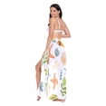 thumbnail image 3 of Women's Beach Swimsuit Cover Ups Bathing Suit Coverups Bikini Wrap Dress for Swimwear Starfish Seaweed Shells, 3 of 7