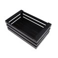 thumbnail image 4 of Rack De Almacenamiento De Madera Pastel De Bodas Soporte De Cesta Fondant Cake Display Tool Negro l Baoblaze Cesta de almacenamiento con marco de madera, 4 of 8