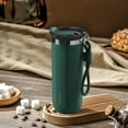 thumbnail image 4 of Green Vacuum Insulated Coffee Cup | 17oz Double Wall Stainless Steel Travel Mug | Leak-Proof Lid for Hot & Cold Drinks | 6-Hour Temperature Retention | Portable Design for Commuting & Outdoor Use, 4 of 7