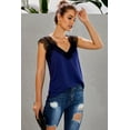 thumbnail image 4 of Women's Blue One More Night Lace Cami Tank, 4 of 20