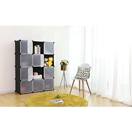 16 Cube Storage Organizer Units 11.8*11.7*12" DIY Modular Closet Cabinet Indoor 