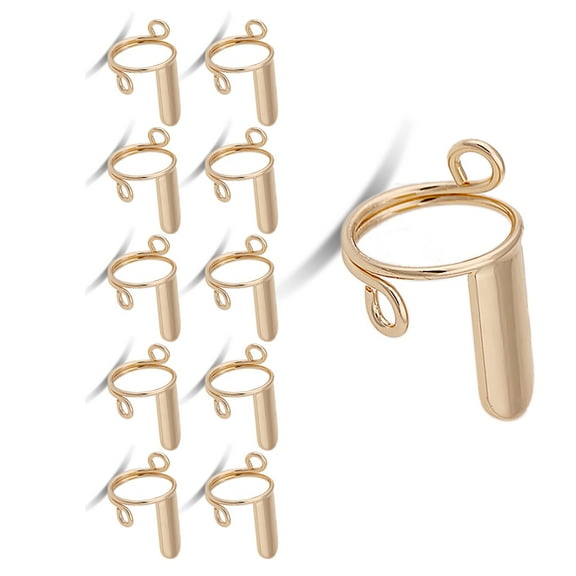 10PCS Adjustable Nails Rings Set (None Glues),Detachable Reusable Fingernail Rings Set for Acrylic Nails Art Decorations