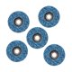 thumbnail image 1 of Lot de 5 disques abrasifs en poly pour meuleuse d'angle (125 mm), 1 of 4