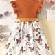 thumbnail image 4 of Odeerbi Niñas Algodón Rib Knit Floral Vestidos Verano Ruffle Manga Arco Princesa Vestido Niños Impreso Sin Mangas Cuello Redondo Rodilla Vestido, 4 of 7