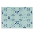 thumbnail image 3 of Vintage Blue Cutting Board, Symbolic Dutch Cultures with Clogs Canal Houses and Tulips, Decorative Tempered Glass Cutting and Serving Board, Small Size, Violet Blue and White, by Ambesonne, 3 of 5