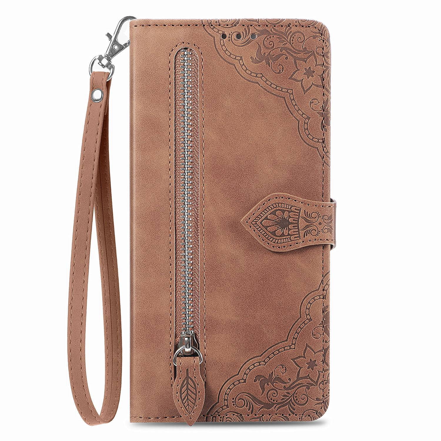 ETFAST Wallet Multi Card Slot Flip Zipper Leather Case For OPPO Reno 11Pro 11F Reno 10 Pro Plus Reno 9 Pro Plus 8Pro 8Lite 8T Reno 7 Pro 6 Pro Plus Reno 5 5A 5F 5Lite 5Z Phone case