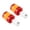 Red, variant on WYBXZ WYBXZ Rechargeable LED Handlebar Light (Orange), E-Scooter Turn Signal Indicator, Waterproof Safety Light for Bike, 7/8" Plug