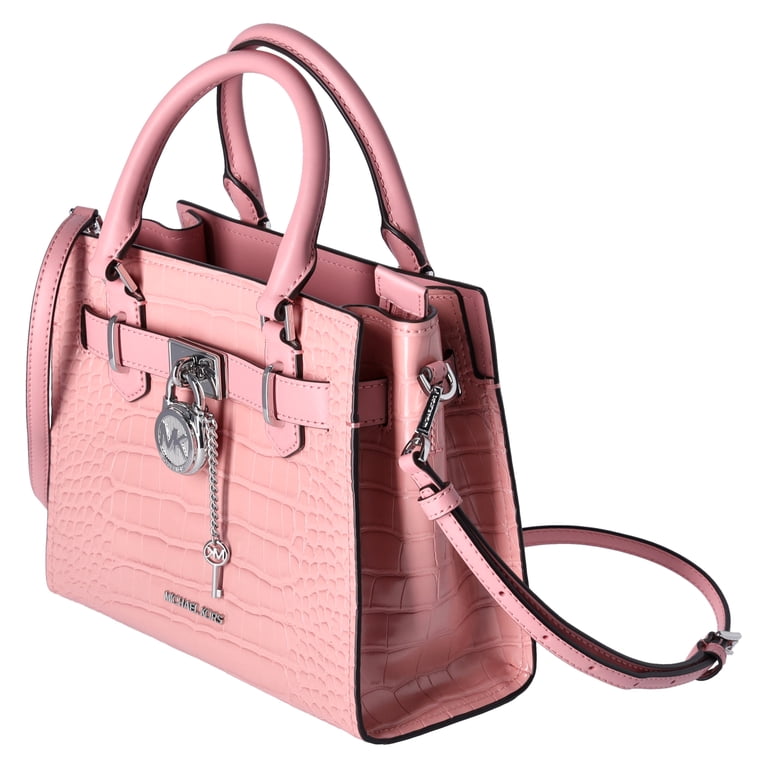 Michael Kors Hamilton Small Satchel Crossbody Croc Embossed Bag