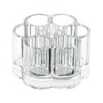 thumbnail image 1 of Mini Lipstick Organizer - 6-Hole Transparent Plastic Rack - Lightweight, Portable, and Easy to Clean - Perfect for Home and Travel Makeup Storage, 1 of 8