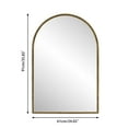 thumbnail image 4 of Arched Mirror Gold Finish – Space-Saving Vanity Mirror for Bathroom, Living Room, Bedroom, Entryway Decor | Modern Wall Decor & Full-Length Reflection, 4 of 9