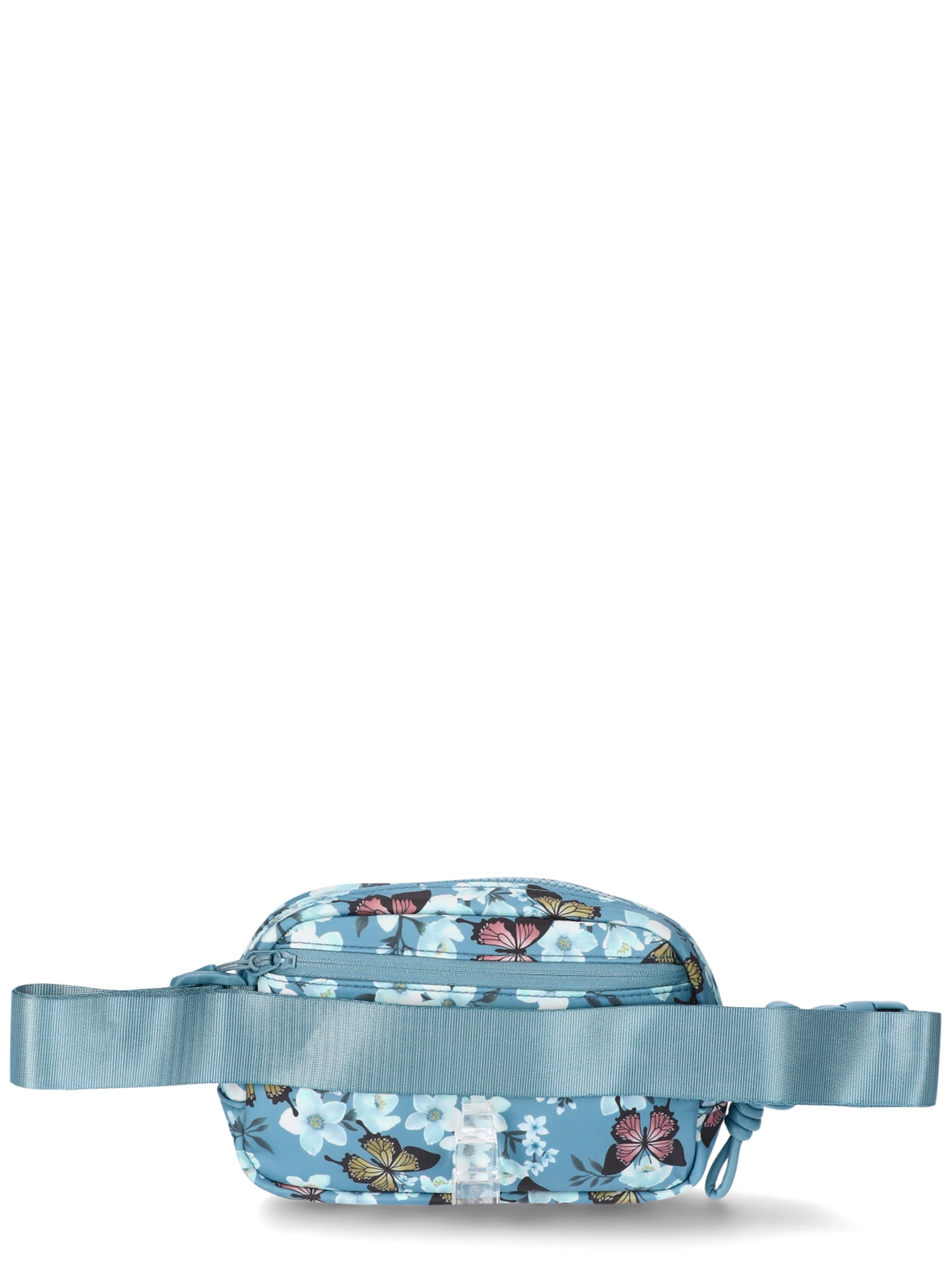 No Boundaries Hands Free Fanny Pack, Teal Butterfly, Women’s