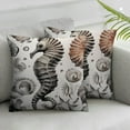 thumbnail image 3 of BANET Pillow Cases Set of 2 Marine Sea Life Satin Pillowcase for Hair and Skin, Soft Breathable Bed Pillow Cover, Decorative Pillow Cases 12x12in, 3 of 7