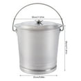 thumbnail image 2 of 14L Stainless Steel Milk Pail Bucket with Lid Stainless Steel Container, 2 of 12