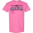 thumbnail image 3 of Inktastic I'm a Survivor Breast Cancer Awareness with Ribbon T-Shirt, 3 of 5