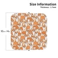 thumbnail image 3 of Disketp Corgi Animal Funny Coasters,6 Pcs Leather Coasters With Holder, Perfect Housewarming Hostess Gifts,Protect Furniture From Water Marks Scratch And Damage, 3 of 9