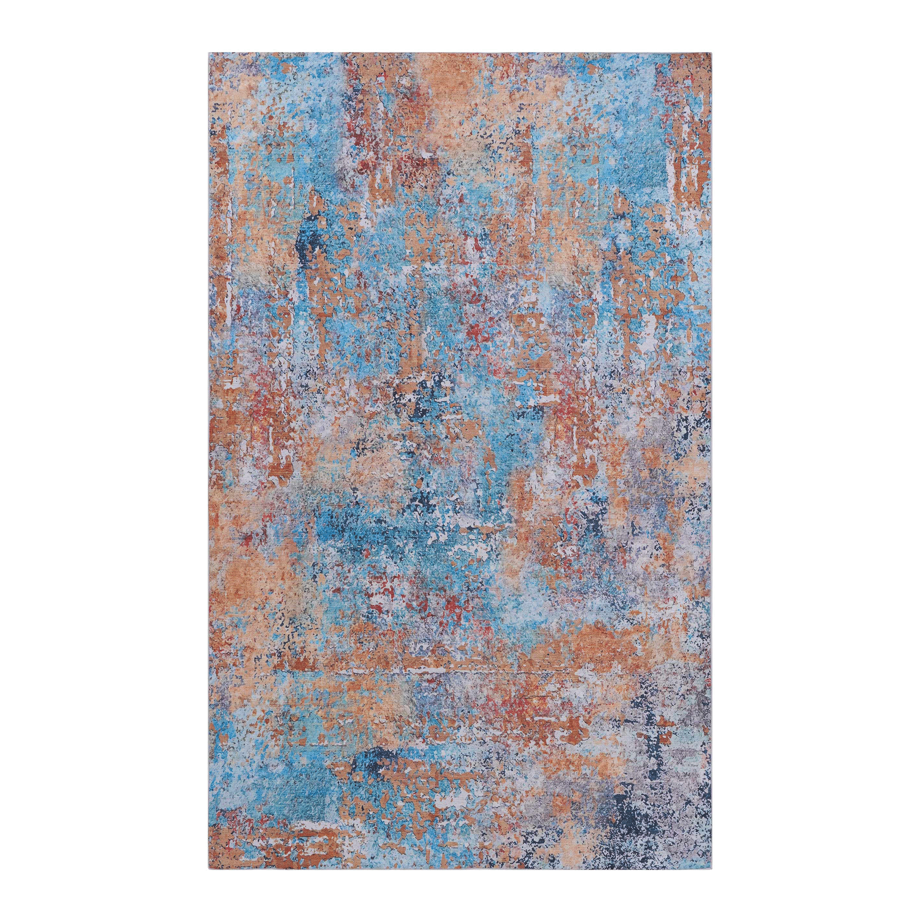 8x10 Area Rugs For Living Room Washable Rug Low Pile Non Slip Non Shedding Foldable Kid Pet Friendly For Bedroom Kitchen Multi