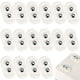 thumbnail image 1 of Mini Caster Wheels 16Pcs, Appliance Rollers Stainless Steel Double Bead Self Adhesive Caster Wheels Sturdy Sticky Swivel Pulleys Universal Wheels for Kitchen, Box, Small Appliance Slider, 1 of 5