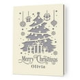 thumbnail image 4 of Personalized Name Christmas Card Merry Christmas Papercut Greeting Card with Envelope Novelty Gift for Family Friends, 4 of 6