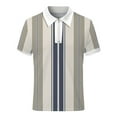 thumbnail image 4 of Playeras Lisas Para Hombre Camiseta De Manga Larga Con Botones Para Hombre Top Con Patrón Para Exteriores, 4 of 5