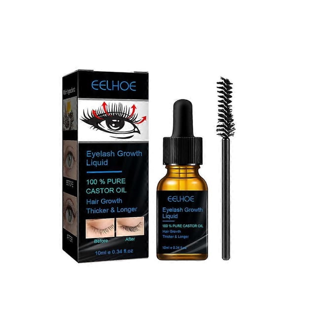 Castor Oil Eyelash Serum,100% Pure natural Castor Oil Eyelashes Growth Essential Oil Thick Longer Nourishing Enhancer Eyelash