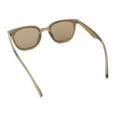 thumbnail image 5 of Womens Hipster Inset lens Thin Horn Rim Hipster Plastic Rectangle Sunglasses Green - Brown, 5 of 5