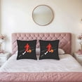 thumbnail image 2 of Set of 2 18x18in Throw Pillow Covers - Stylish Red Basketball Player Design Perfect for Couch Bed or Car Decor, 2 of 8