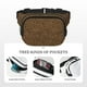 thumbnail image 5 of Fotbe Leopard Cangurera Cuadrada con Estampado de Doble Capa, Bolsa de Cintura Ajustable Mini para Hombres y Mujeres, 5 of 9