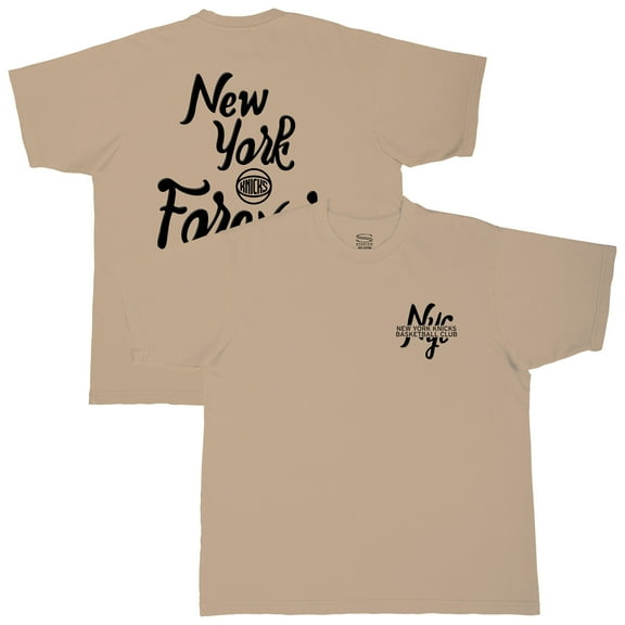 Men's Stadium Essentials  Tan New York Knicks Oversized Forever T-Shirt