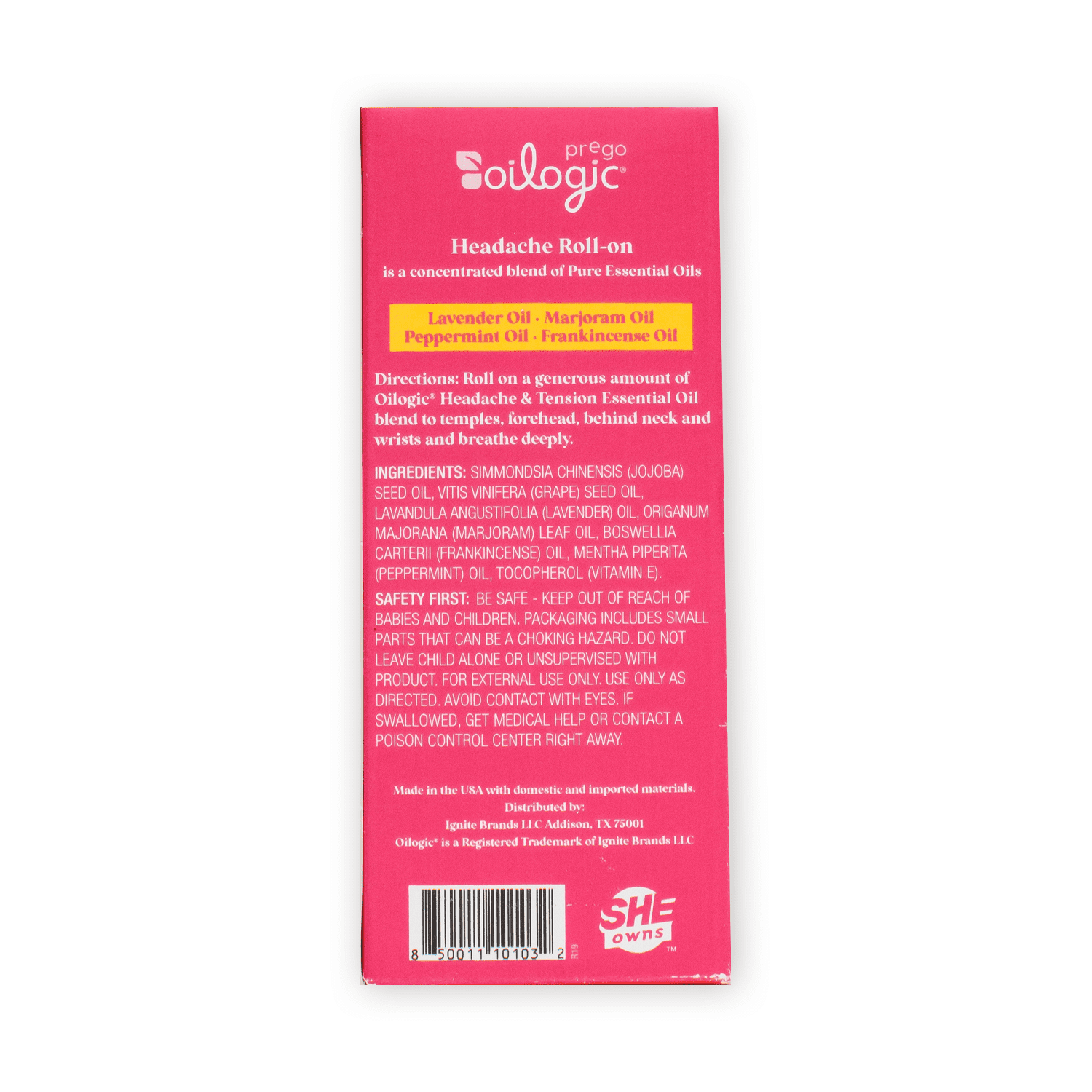 Oilogic Pregnancy Headache Essential Oil Rollon, 9ml