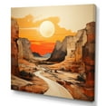 thumbnail image 2 of Designart "Bold horizon Canyon Desert IX" Landscapes Canvas Wall Art, 2 of 5