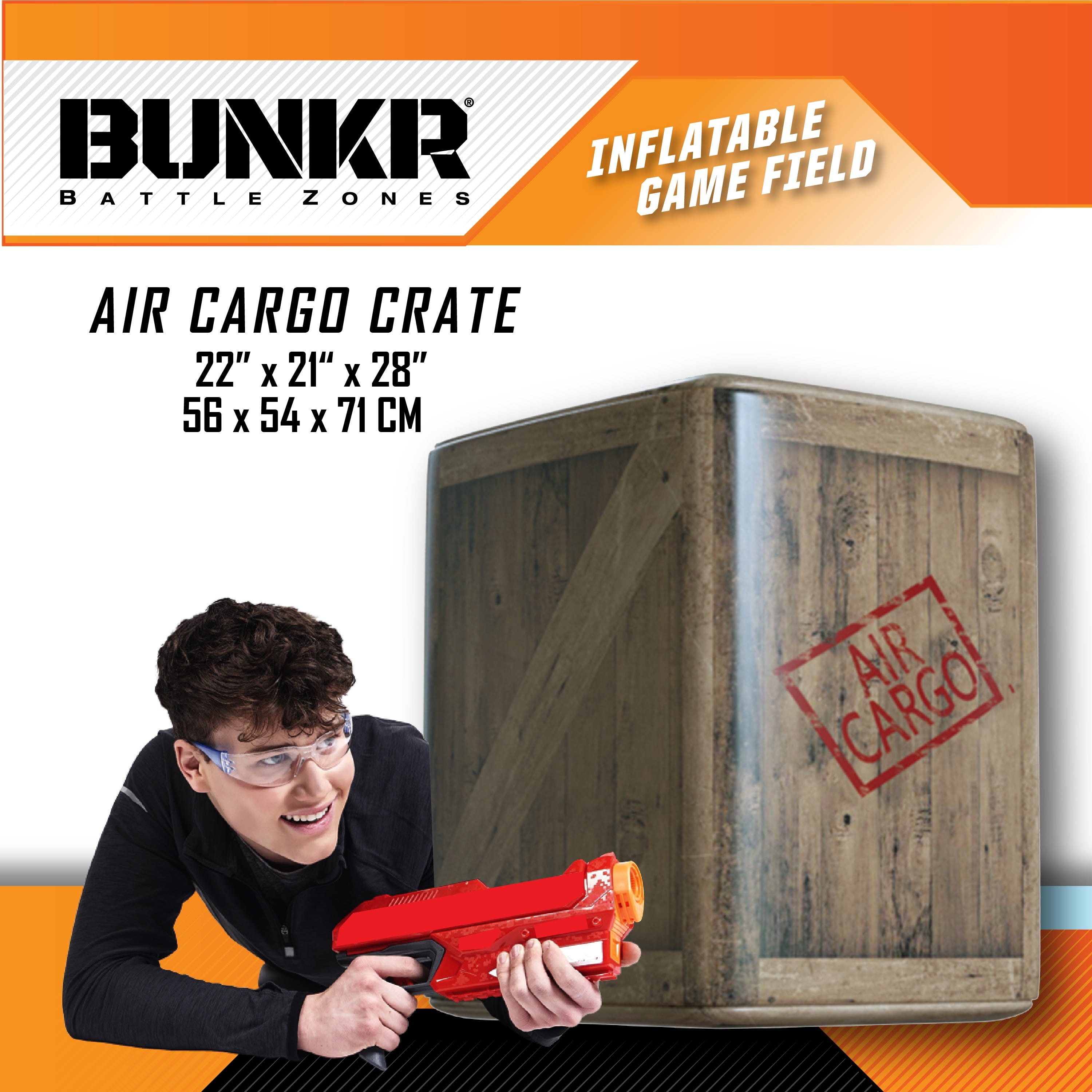 The Ultimate Nerf Battle Bunkr Inflatable Obstacle Course Set for Backyard Blaster Games, Team Challenges, and Outdoor Family Fun