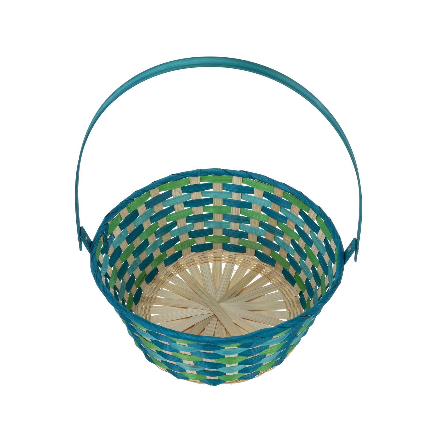 Way To Celebrate Bamboo Basket Blue
