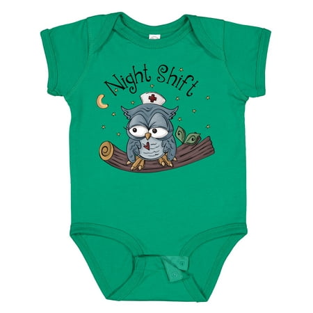 

Inktastic Night Shift Nurse Owl Gift Baby Boy Bodysuit