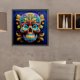 thumbnail image 5 of Pintura de diamante 5D DIY taladro redondo completo flor vena calavera decoración 40x40cm azul, 5 of 9