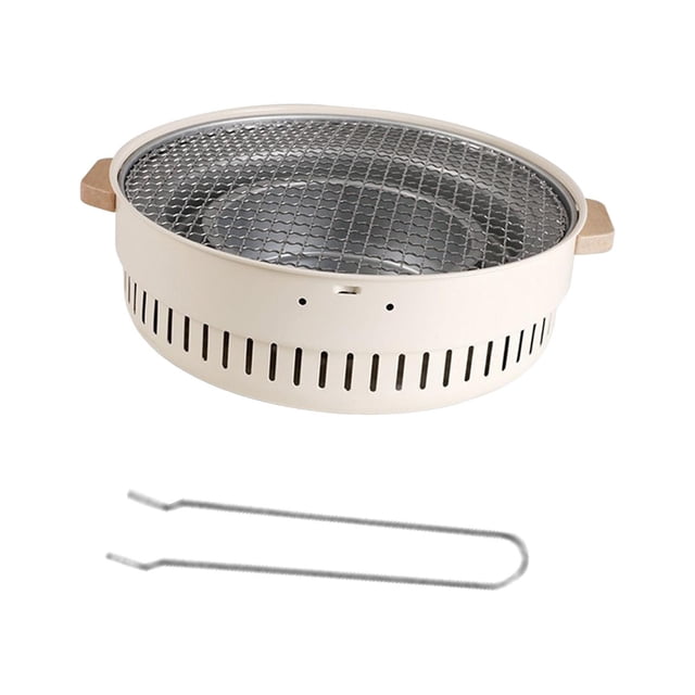 koolsoo Charcoal Grill Camping Cooker Furnace Outdoor Grill for Beach Outdoor Indoor With Grill Rack
