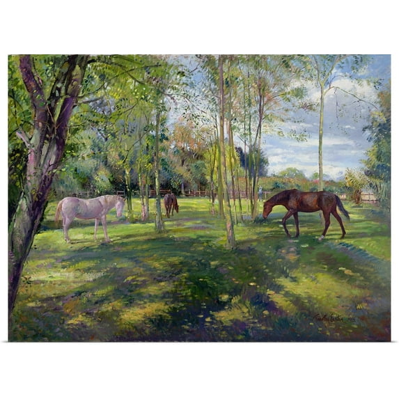 Great BIG Canvas | Rolled Timothy Easton Poster Print entitled In the Rectory Paddock, 1993