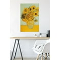 thumbnail image 2 of Sunflowers by Vincent van Gogh Wall Poster with Push Pins, 22.375" x 34", 2 of 6