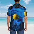 thumbnail image 6 of Daiia Sports Tennis Ball Hawaiian Shirt for Men Gentle Cotton Regular Short Sleeve Casual-XX-Large, 6 of 9