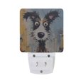 thumbnail image 2 of Abstract Cute Dog Night Light LED Dusk to Dawn Auto Sensor Night Lamp Plug-in Nightlight for Bedroom Hallway Kitchen 2 PCs, 2 of 7