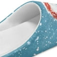 thumbnail image 5 of Chririnla Christmas Cute Cat Men's Winter Slippers Warm Cozy Anti-skid Comfort Sole Lightweight Easy Slip On Cold Weather Travel Slippers, 5 of 7