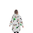 thumbnail image 4 of goowrom Parent-Child Velvet Wearable Blanket Cartoon Animal Printed Hoodie, 4 of 10