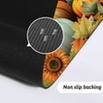 thumbnail image 5 of Fall Kitchen Mat Pumpkin Sunflower Kitchen Mats for Floor Runner Rug Set of 2 Non Slip with Rubber Backing, Plank Washable Carpet for Hallways, Sink, Laundry Room, 17x30 + 17x47 in, 5 of 6