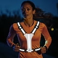 thumbnail image 6 of LED Reflective Vest Running Gear, 3 Lights Colors High Visibility Reflective Running Gear Rechargeable Light Up Running Vest for Walking Running Cycling, Adjustable for Men Women Kids, 6 of 10